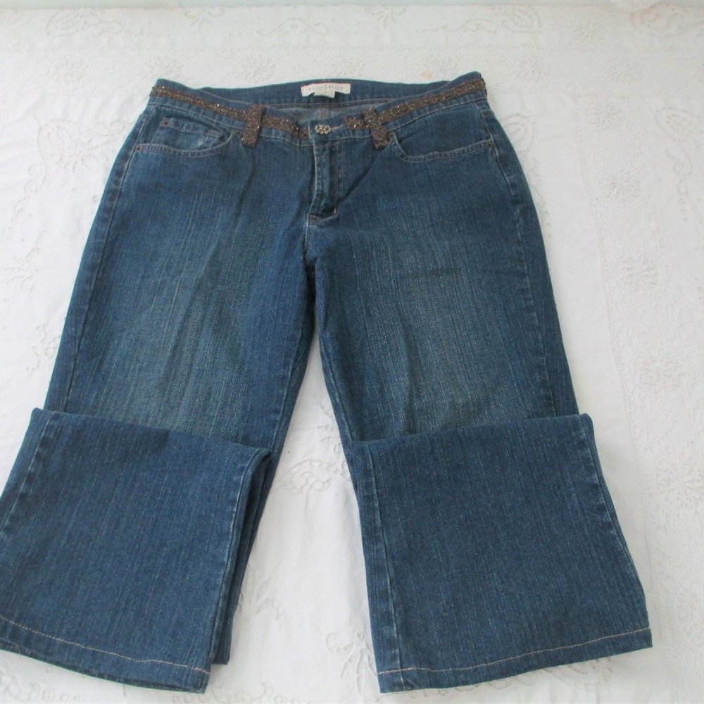 White House Black Market Sequin size 10 Jeans